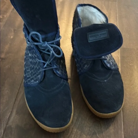 Android HommeBlue Textured Chukka Boots - Picture 5 of 12